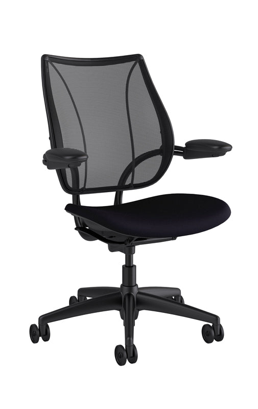 LIBERTY TASK CHAIR- ADJUSTABLE DURON ARMS, MONOFILAMENT STRIPE MESH BACK IN COLO