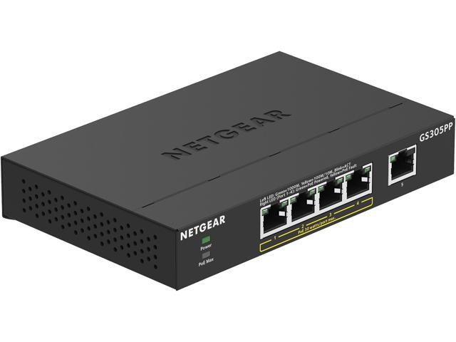 5-PORT GIGABIT ETHERNET POE+ UNMANAGED SWITCH 83W