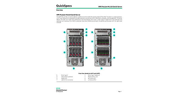 ML110 GEN10 12GB SAS EXPANDER