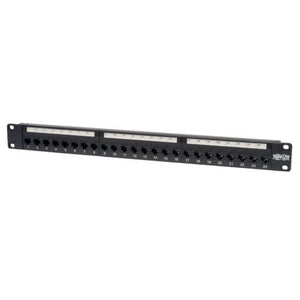 Tripp Lite 24-Port Cat5e Cat5 Feedthrough Patch Panel Rackmount 1URM RJ45 Ethernet TAA