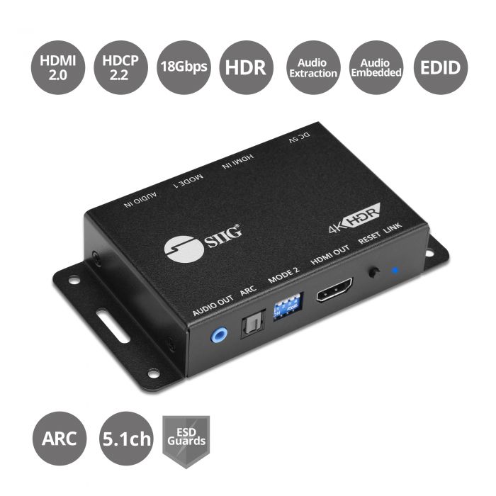HDMI 2.0 AUDIO EXTRACTOR/