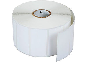 ADHESVE PAPR ROLLS LABEL, 2X1 IN,12PK