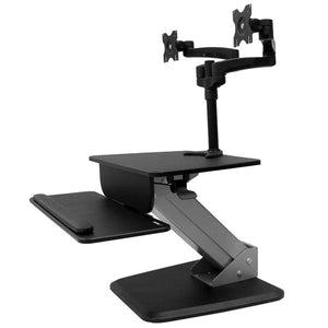 DUAL MONITOR SIT-TO-STAND WORKSTATION