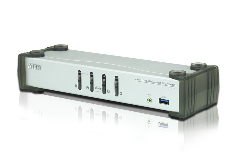 4-PORT USB 3.0 DISPLAYPORT KVMP SWITCH SUPPORT UP TO 3840X2160 30HZ