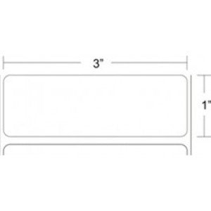 LABEL, POLYESTER, 3X1IN (76.2X25.4MM); TT, Z-ULTIMATE 3000T WHITE, HIGH PERFORMA