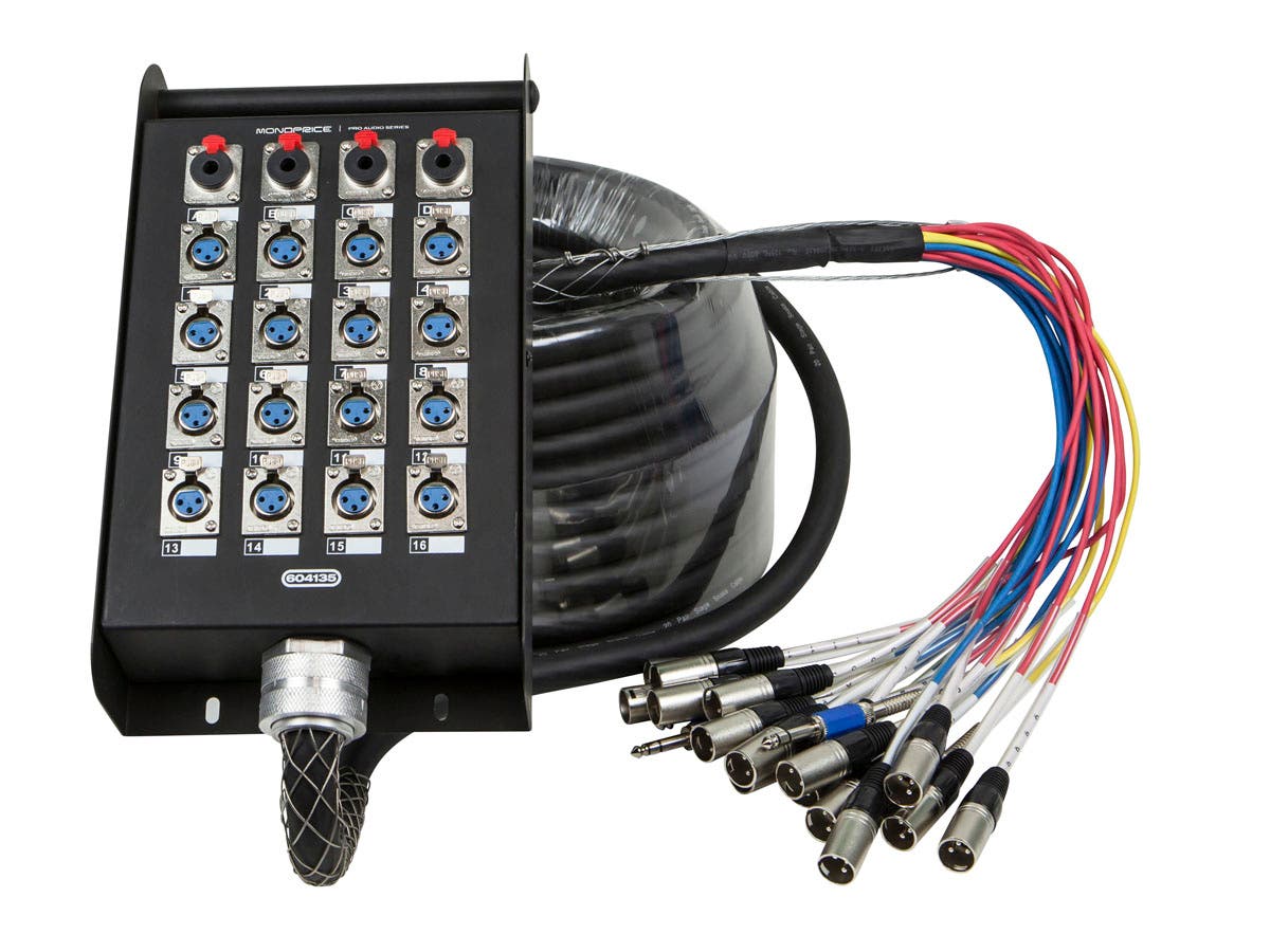 TRS STAGE BOX(4),20-CHANNEL SNAKE 1000FT