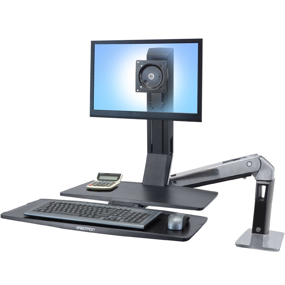 ERGOTRON WORKFIT-A,SINGLE LD WITH WORKSURFACE+.IDEAL FOR CORNER WORKSTATIONS OR
