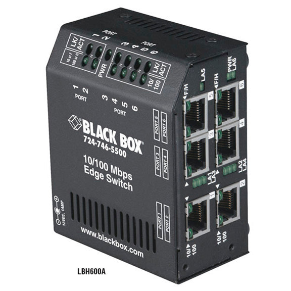 HRD SWT - (6) 10/100MB RJ45 24V DC DIN