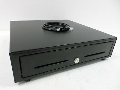STAR MICRONICS, CASH DRAWER, CD3-1616BK58-S2, BLACK, 16WX16D, PRINTER DRIVEN, 5BILL-8COIN, 2 MEDIA SLOTS, CABLE INCLUDED