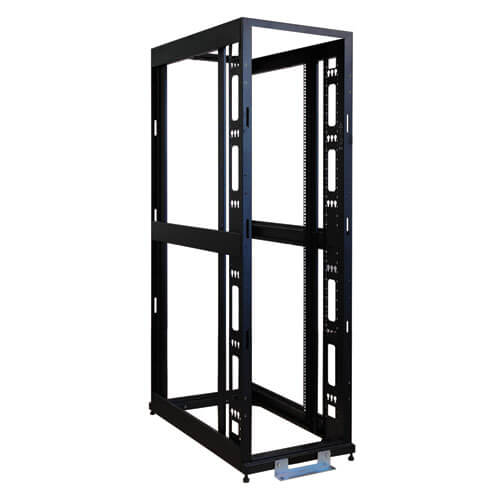 TRIPP LITE 45U 4-POST OPEN FRAME RACK CABINET SQUARE HOLE HEAVY DUTY CASTER