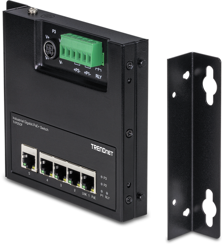 TRENDNETS INDUSTRIAL GIGABIT POE+ WALL-MOUNTED FRONT ACCESS SWITCH SERIES ARE WE