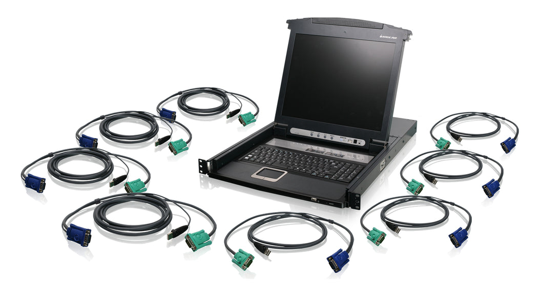 8PORT 17IN LCD COMBO KVM SWITCH