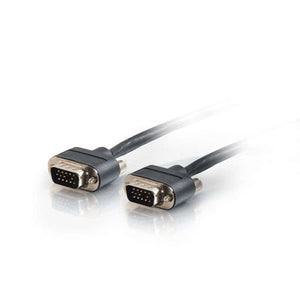 C2G 50ft Plenum-Rated HD15 SXGA M/M Monitor/Projector Cable with Rounded Low Profile Connectors VGA cable 600" (15.2 m) VGA (D-Sub) Black
