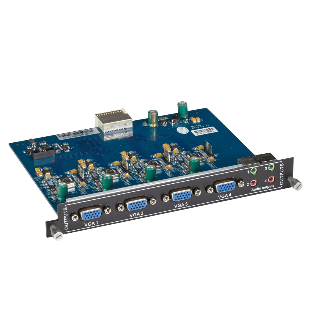 (4) VGA, YPBPR, YC, CVBS AND AUDIO OUTPUT CARD FOR AVS800/16
