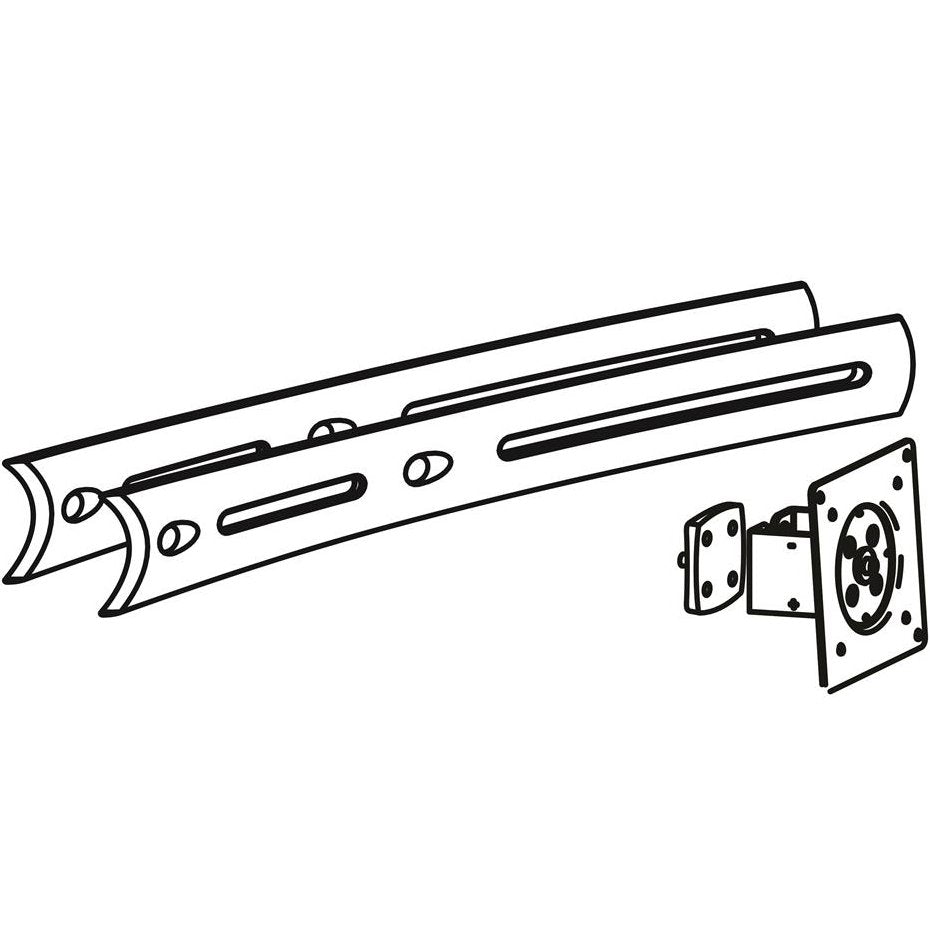(2)LONG EXTENDERS (1) FLAT CENTER BRACKET(1) ANGLED CENTER BRACKET