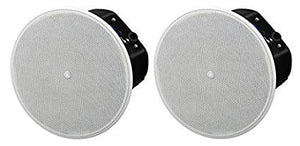 (PAIR) 6 2-WAY CEILING SPEAKERS WHITE