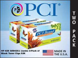 PCI REMAN 42X Q5942XJ JUMBO 2-PACK TONER