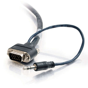 C2G 40179 video cable adapter 900" (22.9 m) VGA (D-Sub) + 3.5mm Black