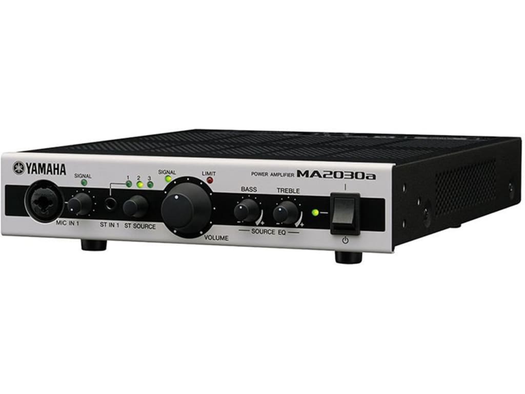 MIXER AMP WITH 3 STEREO INPUTS AND 2 MICROPHONE INPUTS. USES THE DCP1V4S-US WALL