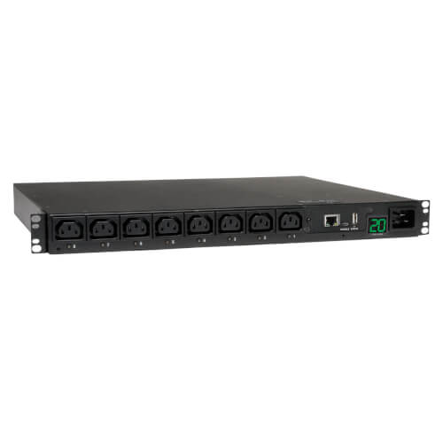 EATON 3.7KW SINGLE-PHASE 208/230V SWITCHED PDU - LX PLATFORM, 8 C13 OUTLETS, C20
