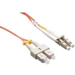 AXIOM  LC/SC MULTIMODE DUPLEX OM1 62.5/125 FIBER OPTIC CABLE 60M - TAA COMPLIANT