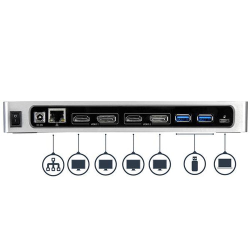 THIS DUAL 4K DOCKING STATION EXPANDS THE DISPLAY CAPABILITIES OF YOUR MAC OR WIN