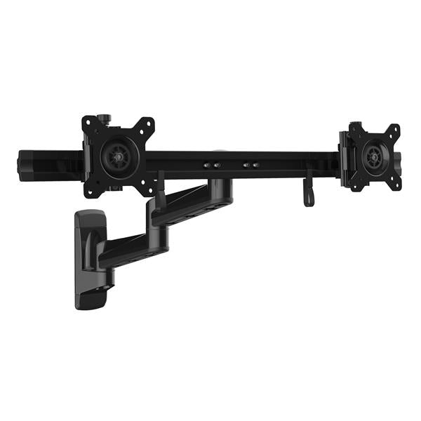 SAVE SPACE BY MOUNTING TWO MONITORS ON YOUR WALL - WALL MOUNT DUAL MONITOR ARM -