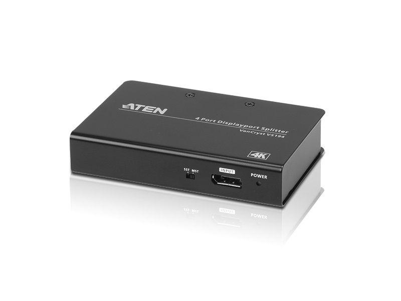 4-PORT 4K DISPLAYPORT SPLITTER WITH MST/SST