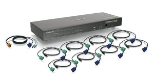 16 Port USB PS 2 Combo KVM