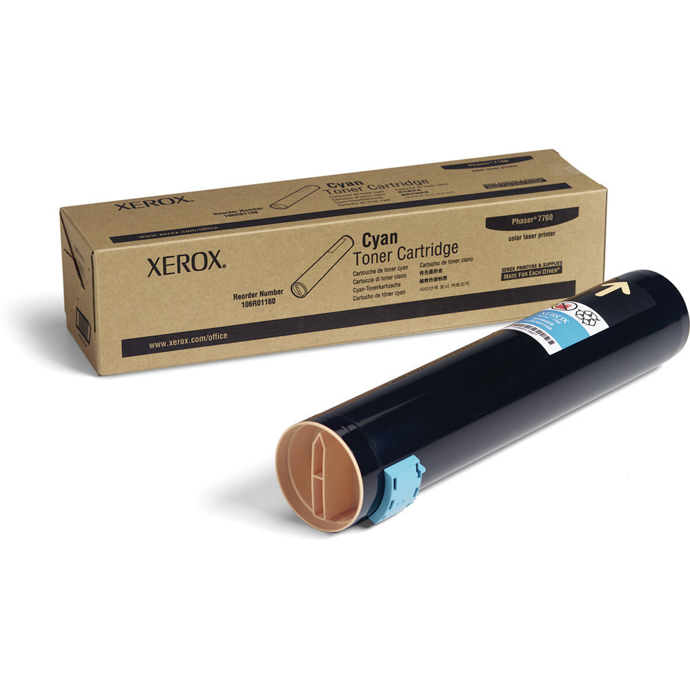CYAN TONER CARTRIDGE, PHASER 7760, 106R01160
