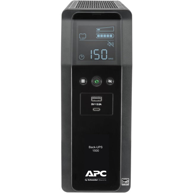 APC Back-UPS, BN1500M2, PRO BN 1500VA, 10 Outlets, 2 USB Charging Ports, LCD
