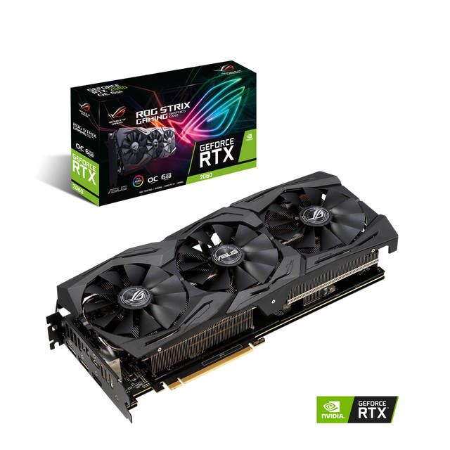 Asus NVIDIA ROG Strix GeForce RTX 2060 OC 6GB GDDR6 2HDMI/2DisplayPorts PCI-Express Video Card