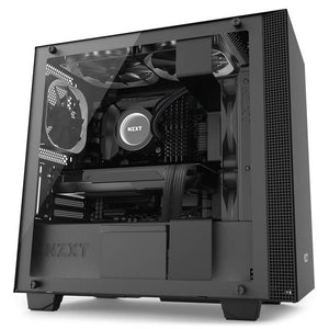 NZXT H400i No Power Supply MicroATX Case w/ Lighting and Fan Control (Matte Black)