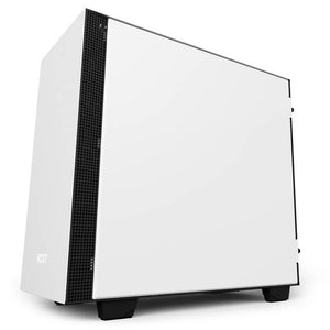 NZXT H400i No Power Supply MicroATX Case w/ Lighting and Fan Control (Matte White)
