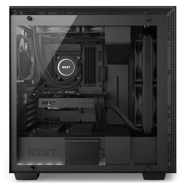 NZXT H700I No Power Supply ATX Mid Tower w/ Lighting and Fan Control (Matte Black)