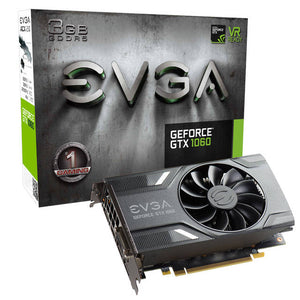EVGA NVIDIA GeForce GTX 1060 3GB GDDR5 DVI/HDMI/3DisplayPort PCI-Express Video Card w/ ACX 2.0 Cooler