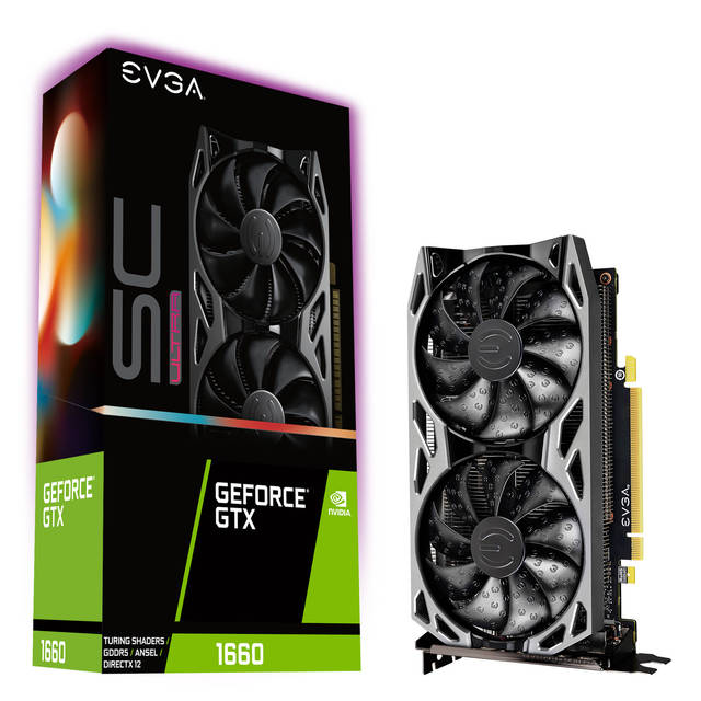 EVGA NVIDIA GeForce GTX 1660 SC ULTRA GAMING 6GB GDDR5 DVI/HDMI/DisplayPort PCI-Express Video Card