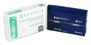 Exabyte Tape, 8mm Mammoth AME, 2, 225m, 60/ 150GB, w/smart cmamln
