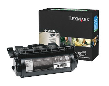 Lexmark Toner, 64015HA, Black, 21,000 pg yield