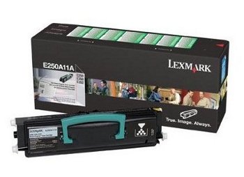 Lexmark Toner, E250A11A, Black, 3,500 pg yield