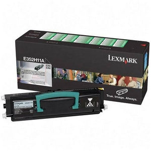 Lexmark Toner, E352H11A, Black, 9,000 pg yield