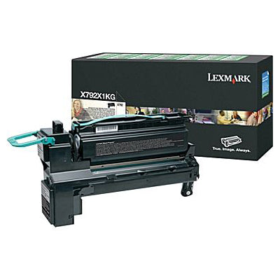 Lexmark Toner, X792X1KG, Black, 20,000 pg yield