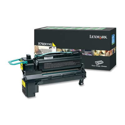 LEXMARK X792X1YG YELLOW RETURN PROGRAM PRINT CARTRIDGE FOR USE IN X792 ESTIMATED