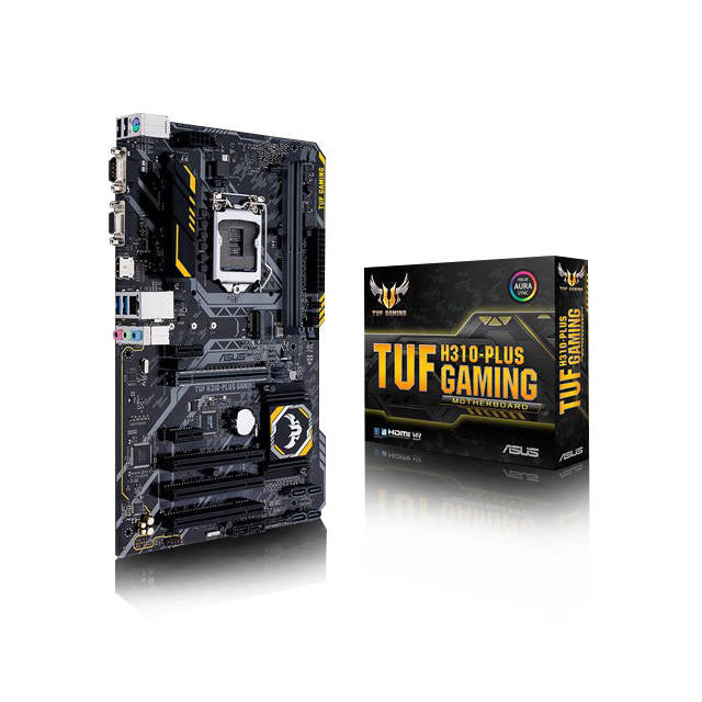 Asus TUF H310-PLUS GAMING LGA1151/ Intel H310/ DDR4/ SATA3&USB3.1/ M.2/ A&GbE/ ATX Motherboard