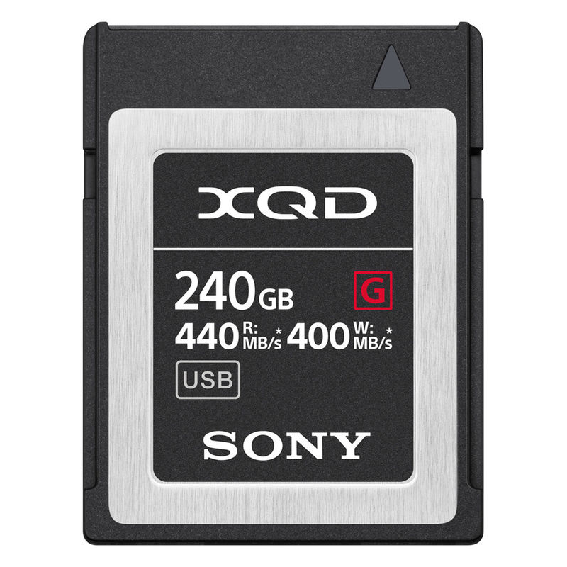 Sony Memory Card, XQD G Series, QD-G240F 240GB, 440Mb/s read, 400MB/s Write