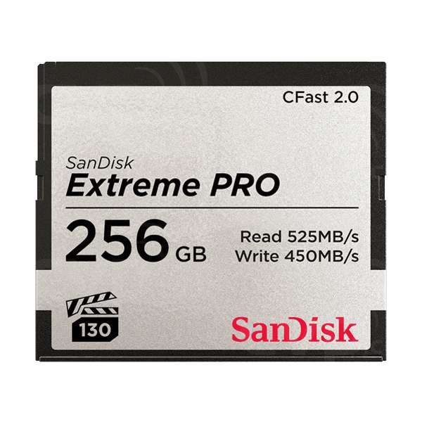SanDisk Extreme Pro CFast 2.0, 256GB, Full HD, 4K Video Recording