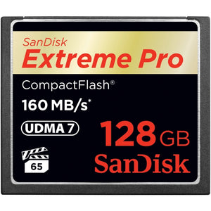 SanDisk Extreme Pro CompactFlash Memory Card, SDCFXPS-128G-A46, 128GB, 160 Mbps