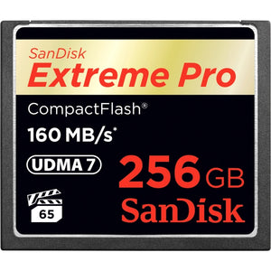 SanDisk Extreme Pro CompactFlash Memory Card, SDCFXPS-256G-A46, 256GB, 160 Mbps