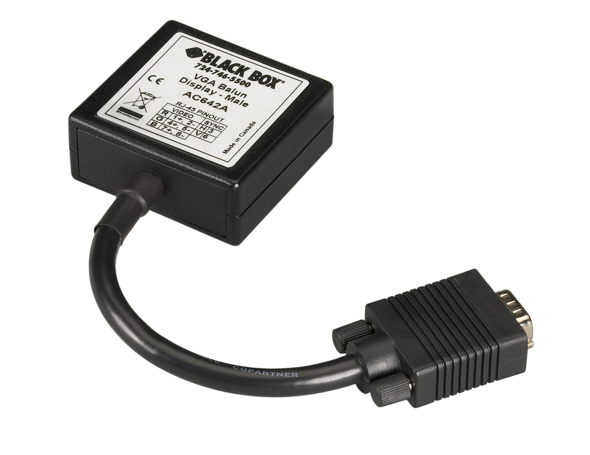 VGA DISPLAY BALUN, MALE