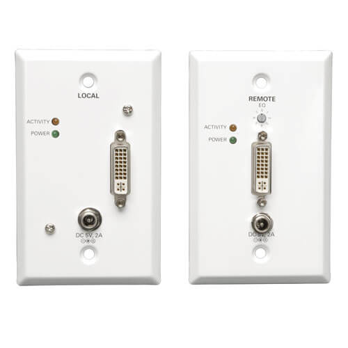 TRIPP LITE DVI OVER CAT5 / CAT6 EXTENDER, EXTENDED RANGE VIDEO TRANSMITTER AND R